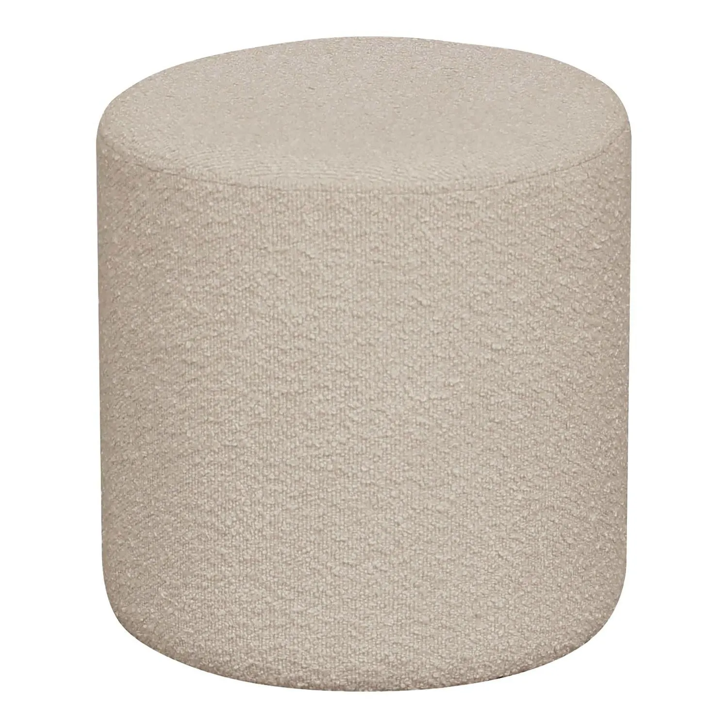 Pouf Ejby aus Teddy-Bouclé - Beige