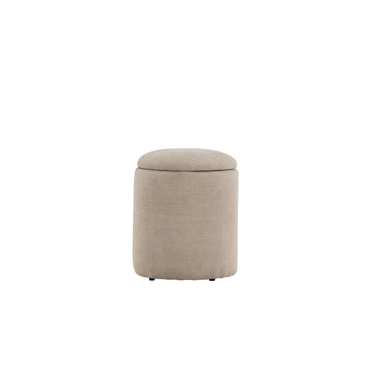 Pouf Limpen aus Leinen - Beige