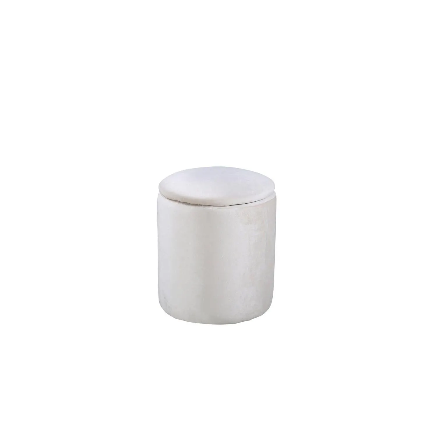 Pouf Limpen aus Samt - Beige
