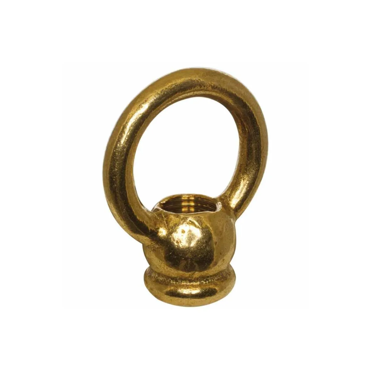 Ringnippel Messing poliert Innengewinde M10