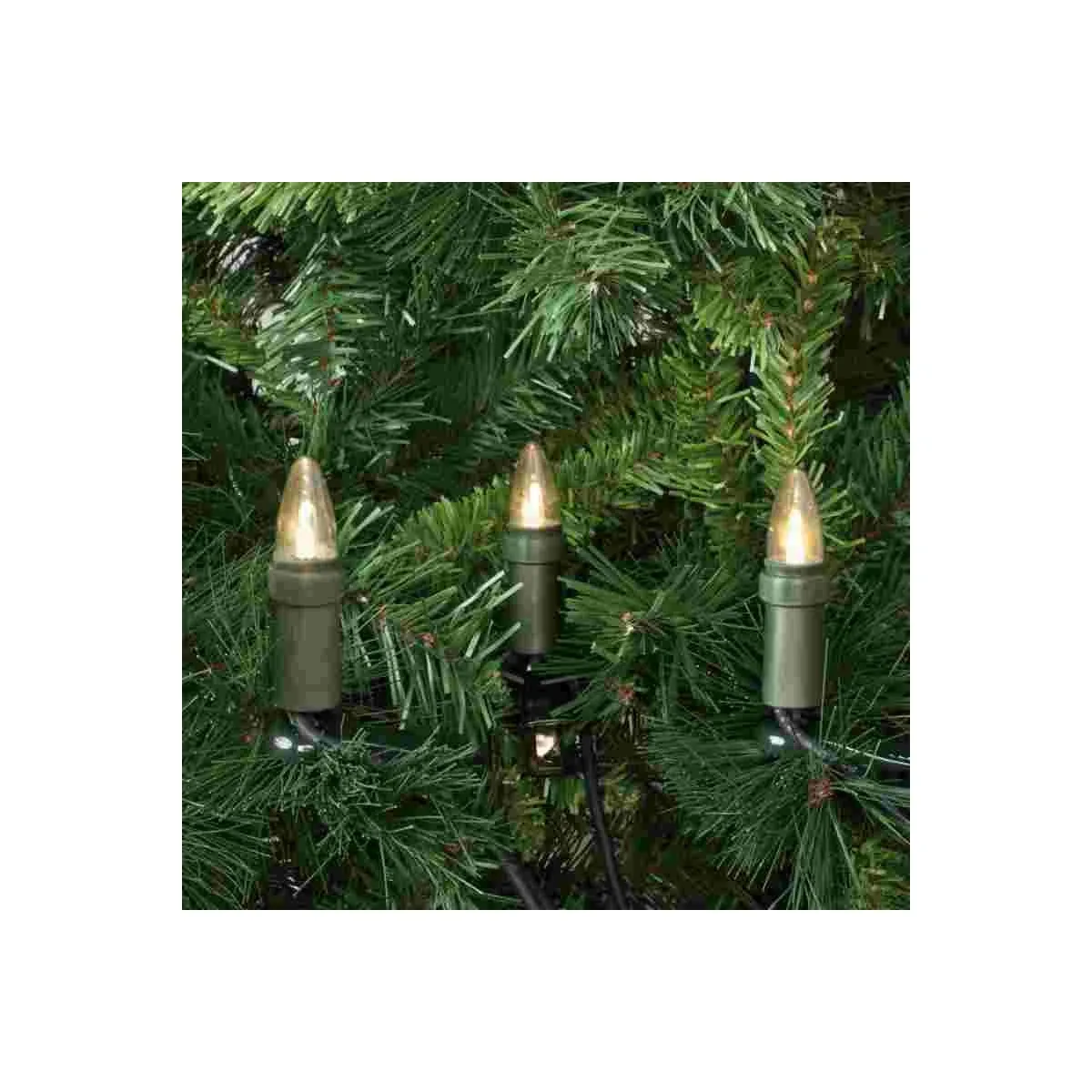 Rotpfeil Außen LED Weihnachtsbaum Lichterkette grün 15 Kerzen