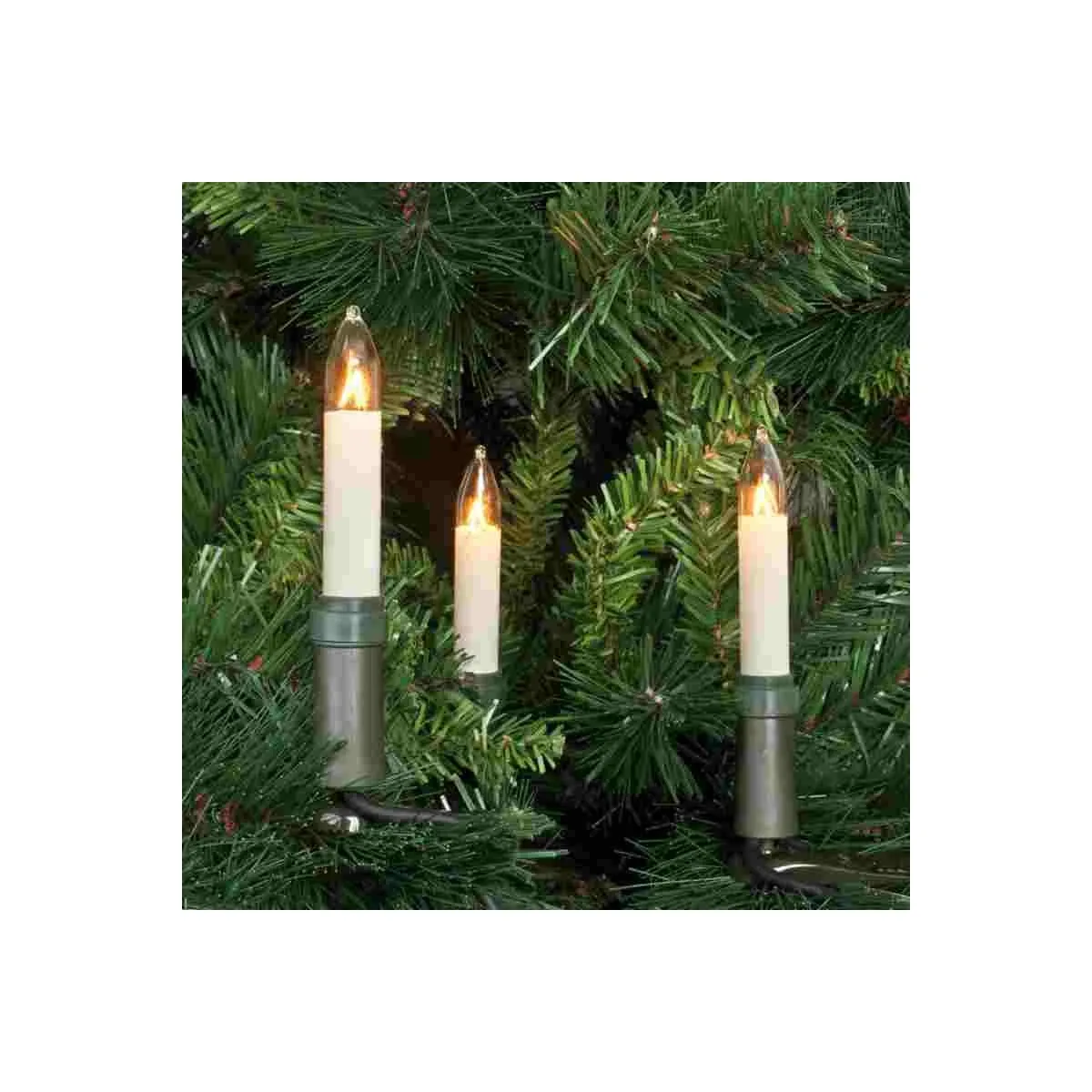 Rotpfeil Außen Weihnachtslichterkette 15 Kerzen elfenbein