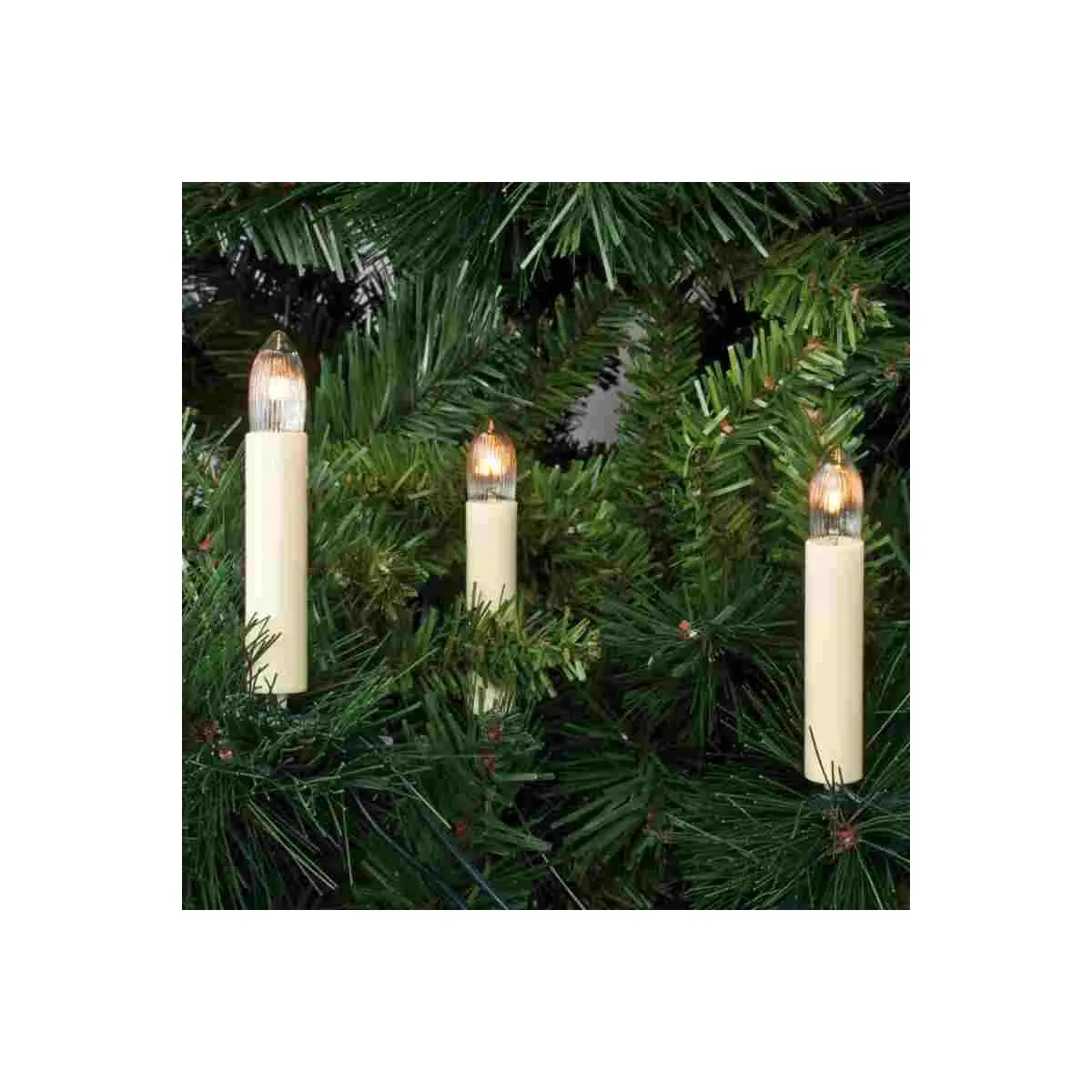 Rotpfeil Weihnachtslichterkette 15 x 3W Kerzen elfenbein Innen