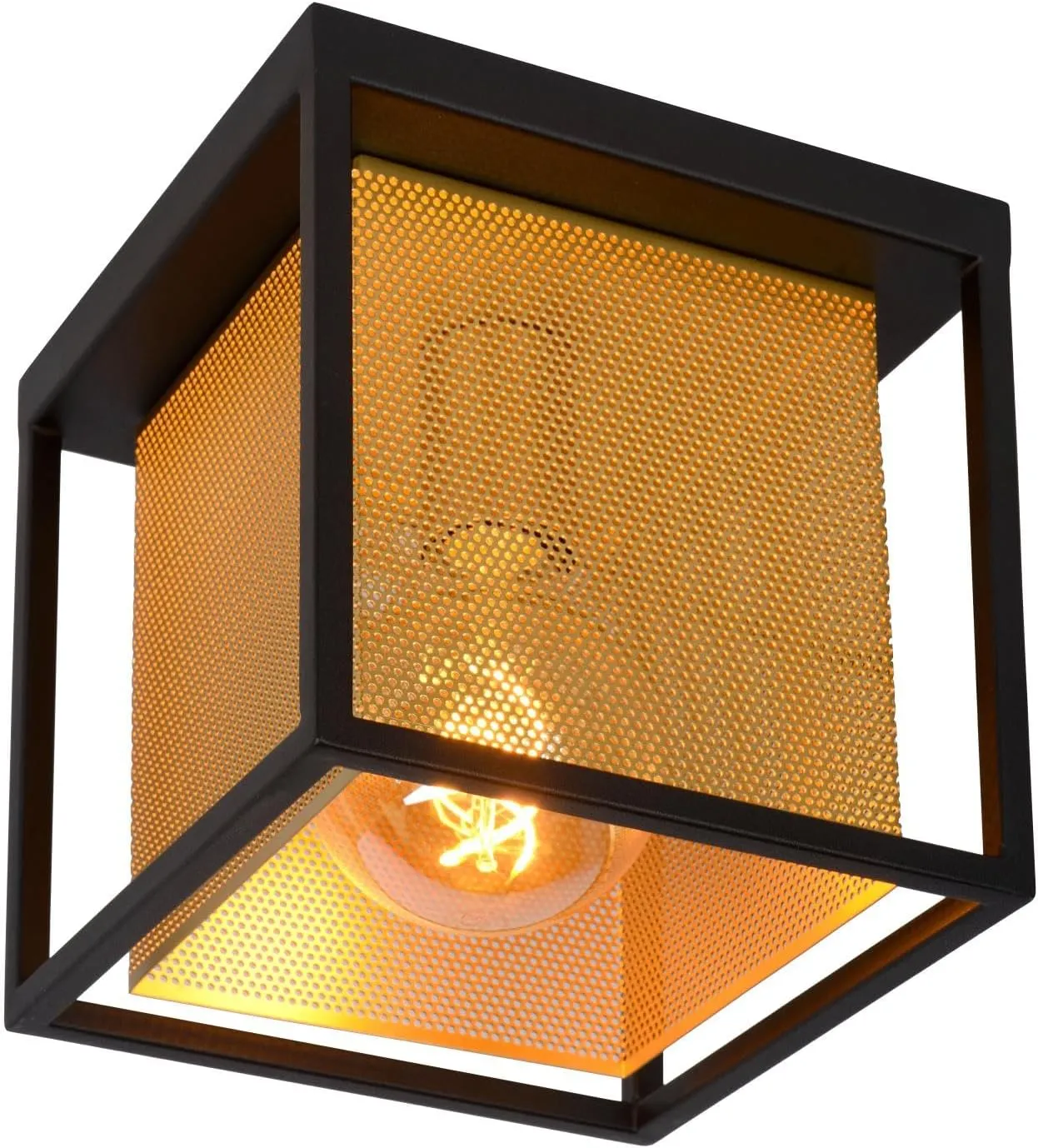 21122/01/30 Lucide SANSA - Deckenleuchte - 1xE27 - Schwarz