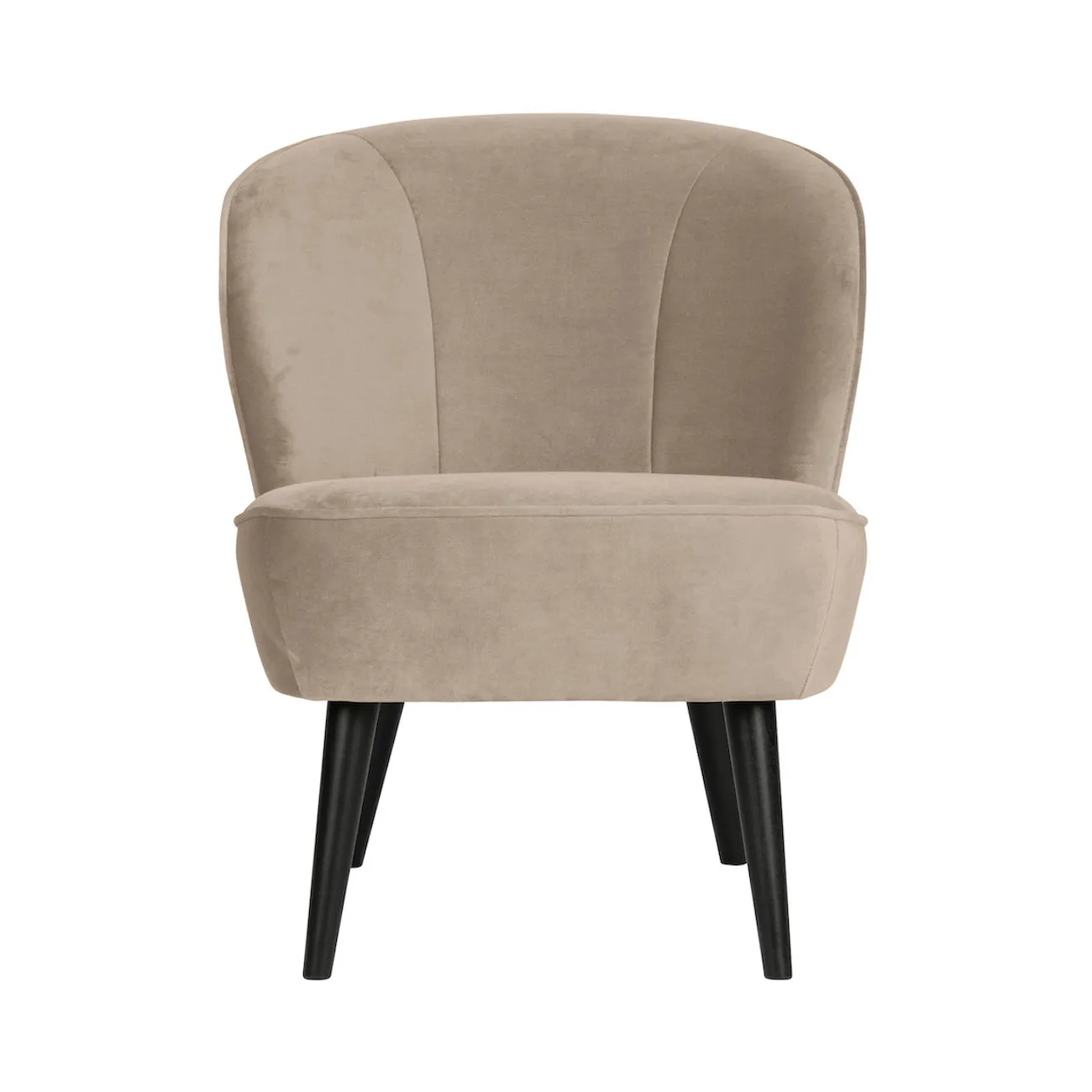 SARA - Sessel aus beigem Samt