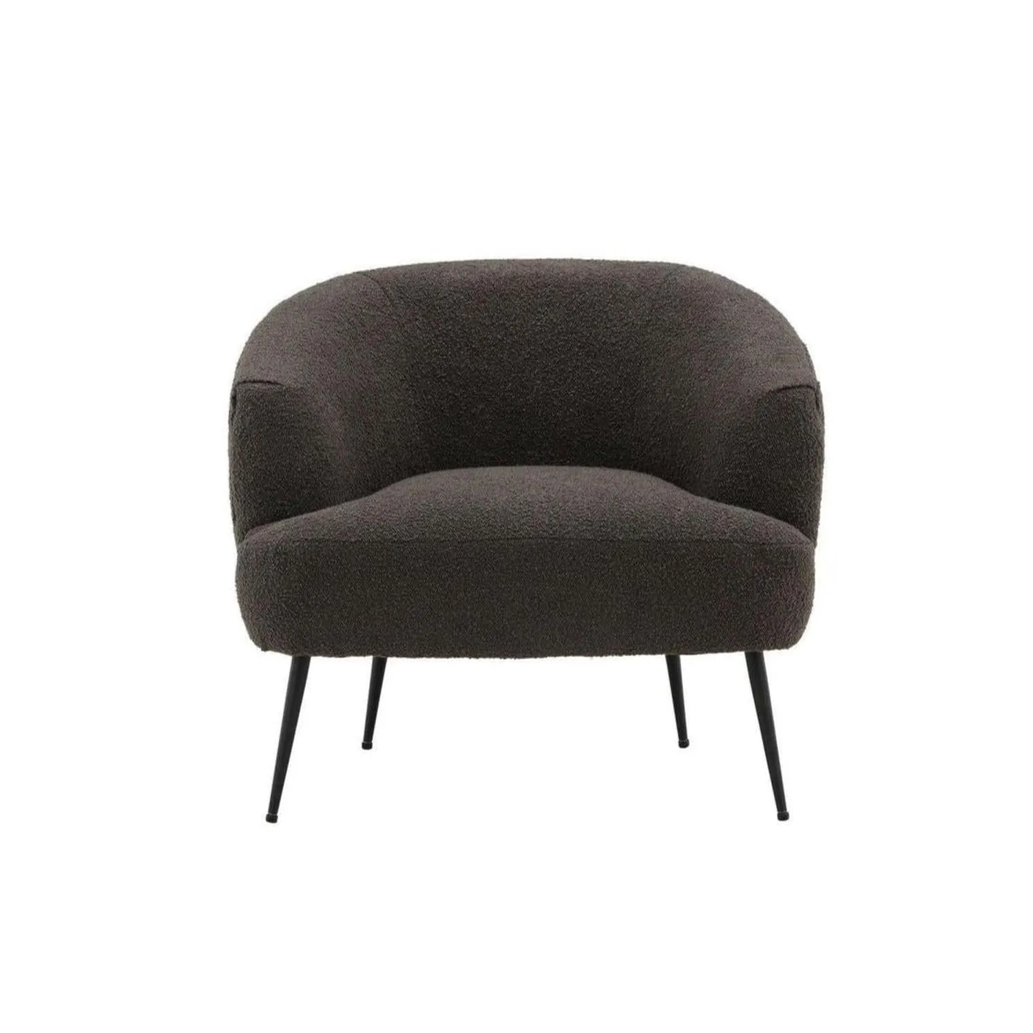 Sessel Derry aus Teddy Bouclé - Dunkelgrau