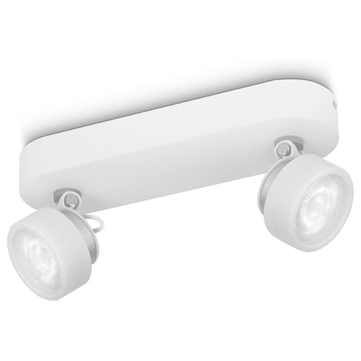 2x 3W Deckenleuchte Phillips myLiving Rimus weiß LED  warm weiß entspricht 2x 34W 1000Lumen