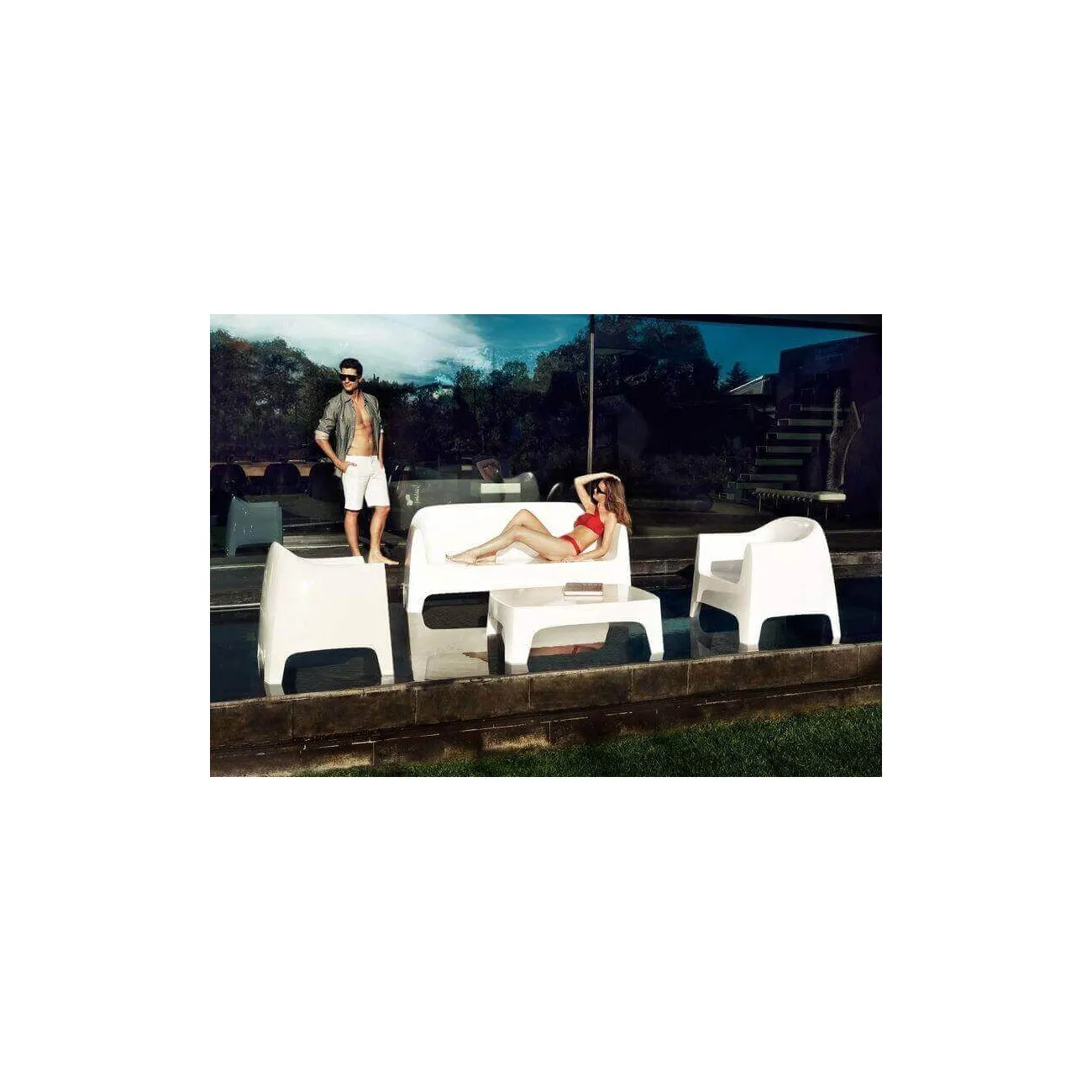 SOLID - Vondom Gartenmöbel weiß