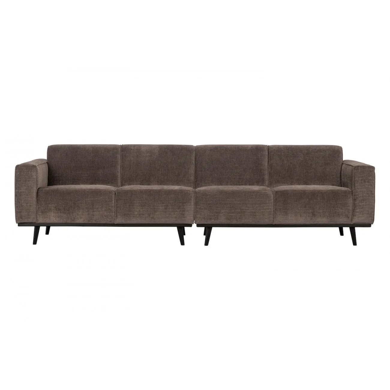 STATEMENT - 4-Sitzer-Sofa mit geripptem Stoff in Taupe
