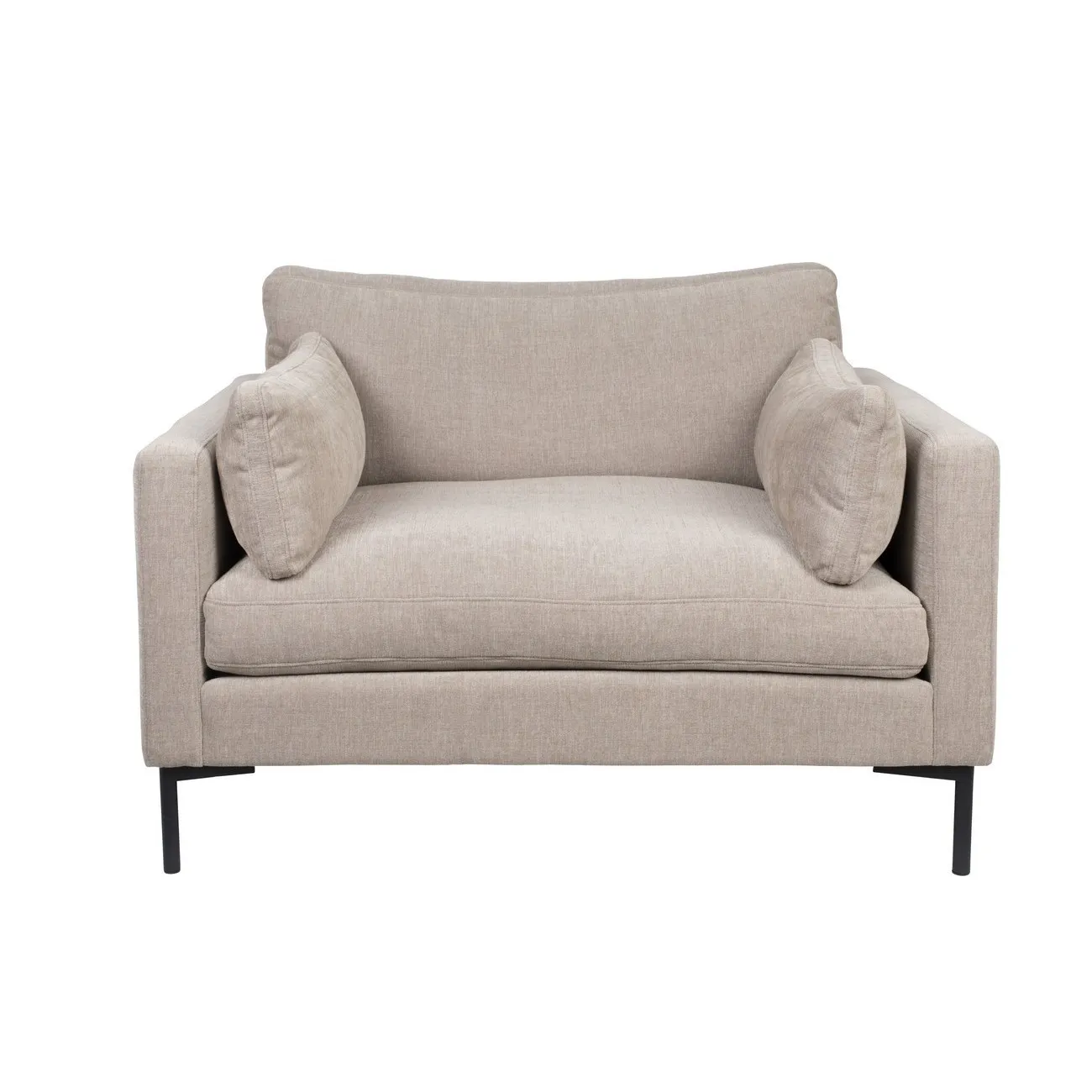 SUMMER - Bequemer Sessel aus Stoff, beig