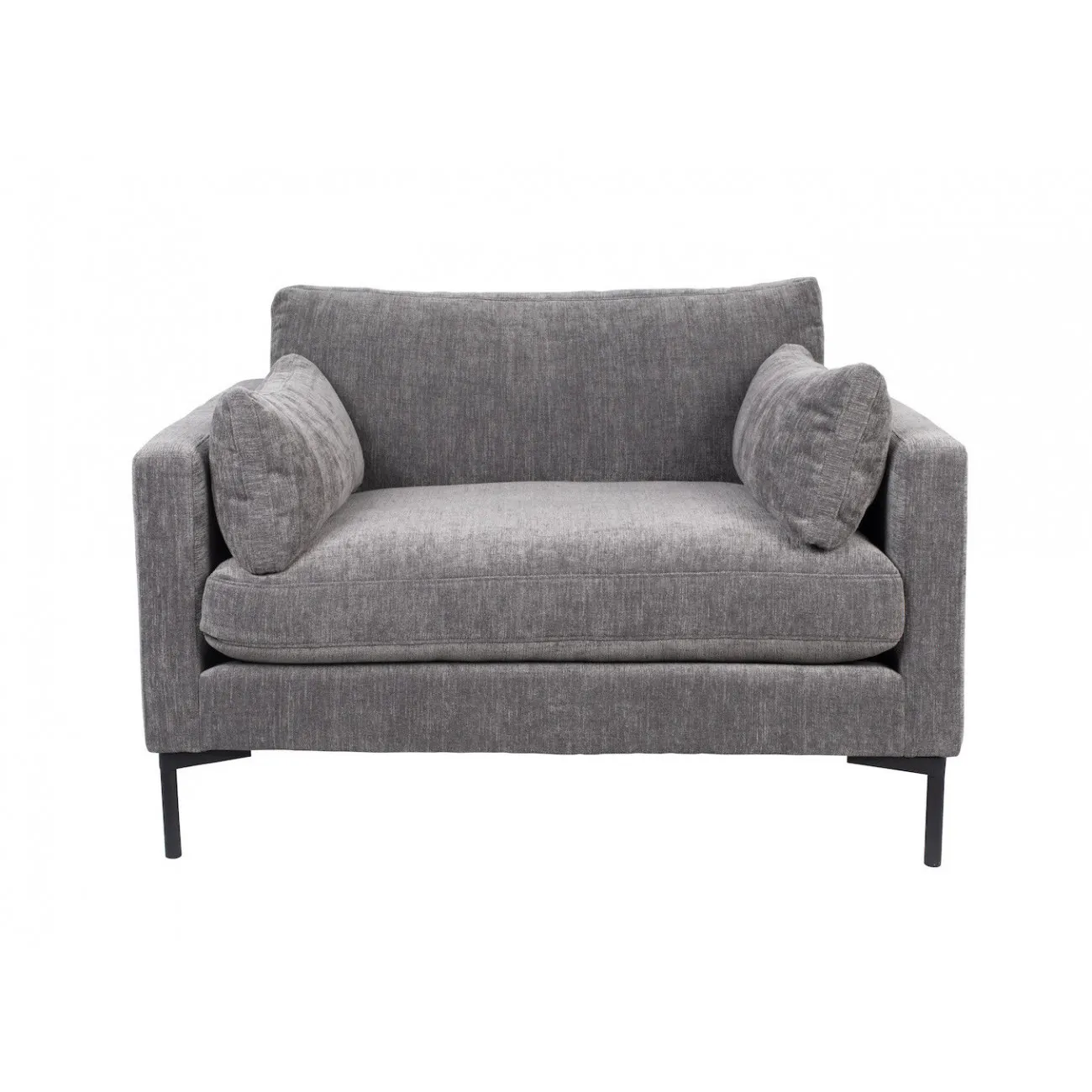 SUMMER - Bequemer Sessel aus Stoff, grau