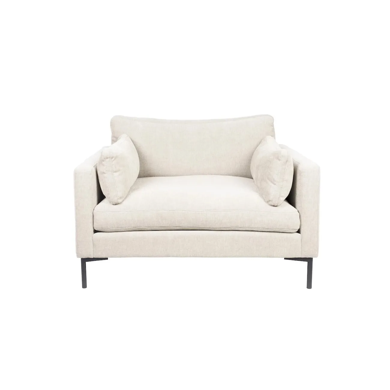 SUMMER - Weißer Stoffsessel