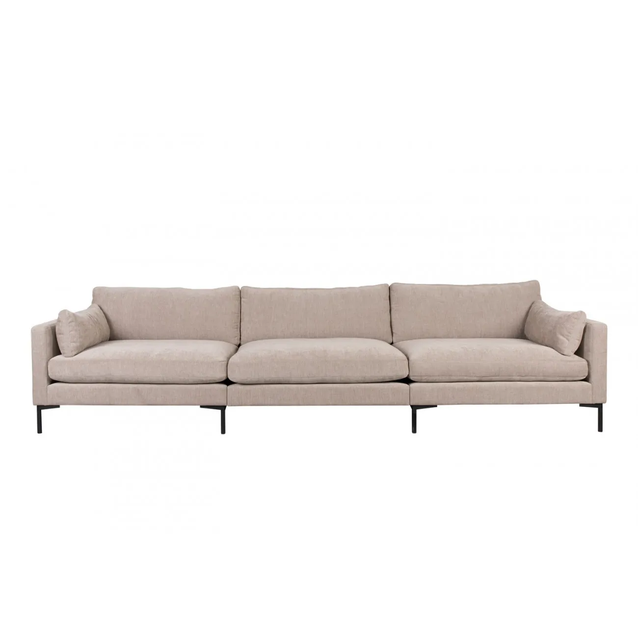 SUMMER - Bequemes 5-Sitzer-Sofa aus Stoff L335, beigem