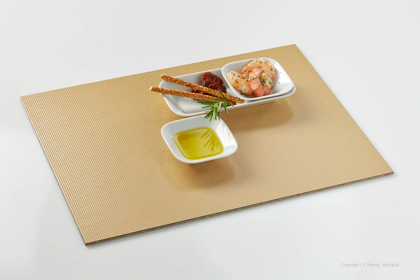 TAFEL-GOLD Tischset Goldrille