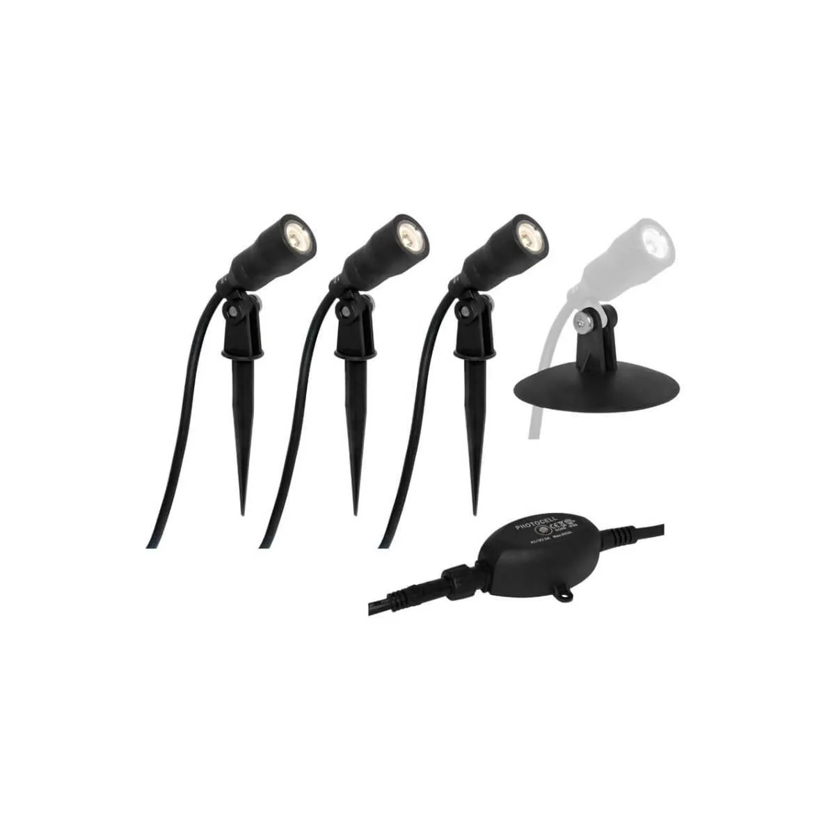 Teichbeleuchtung mit LED Ritos 3-er Set 1W