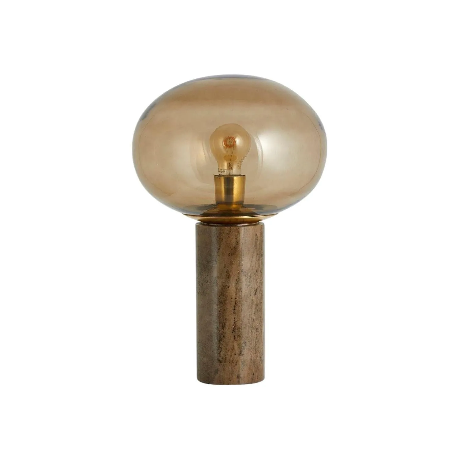 Tischlampe BES – Rauchglas Marmor