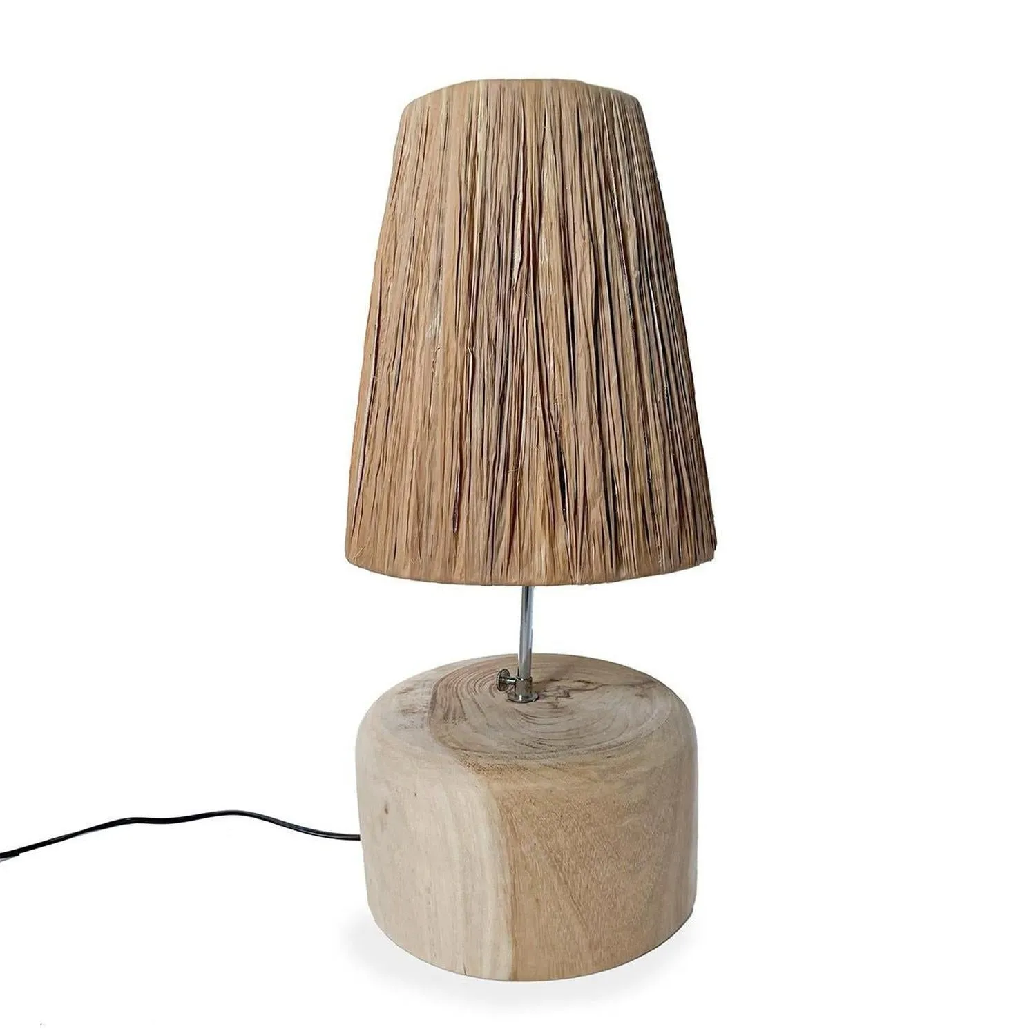 Tischlampe Grass Teak Wood - Natur