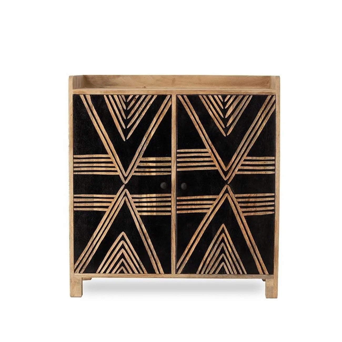 TOTENG - Holzkommode, 2 Türen L75