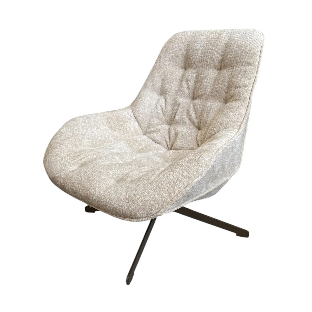 TREK - Drehsessel aus beigem Stoff