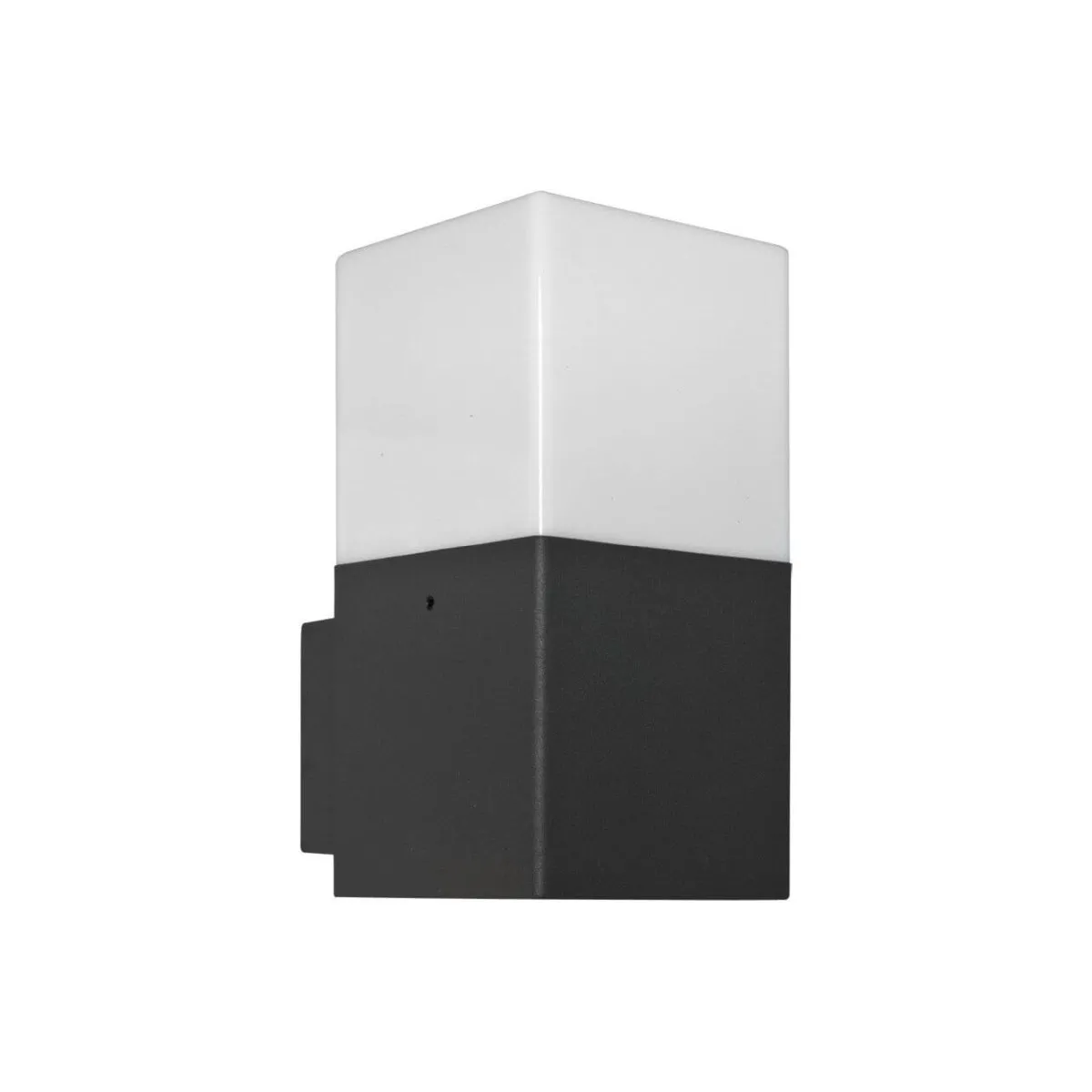 TRIO LED-Außenwandleuchte, Alu anthrazit, Kunststoff weiss LED E14 4W