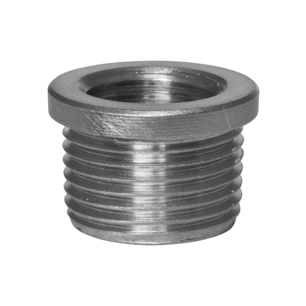 Trompetennippel Nickel matt Außengewinde M13 auf Innengewinde M10
