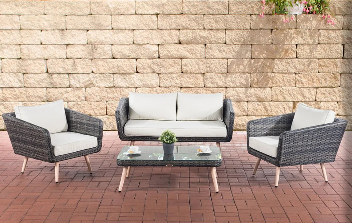 CLP Lounge-Set Trosa cremeweiß