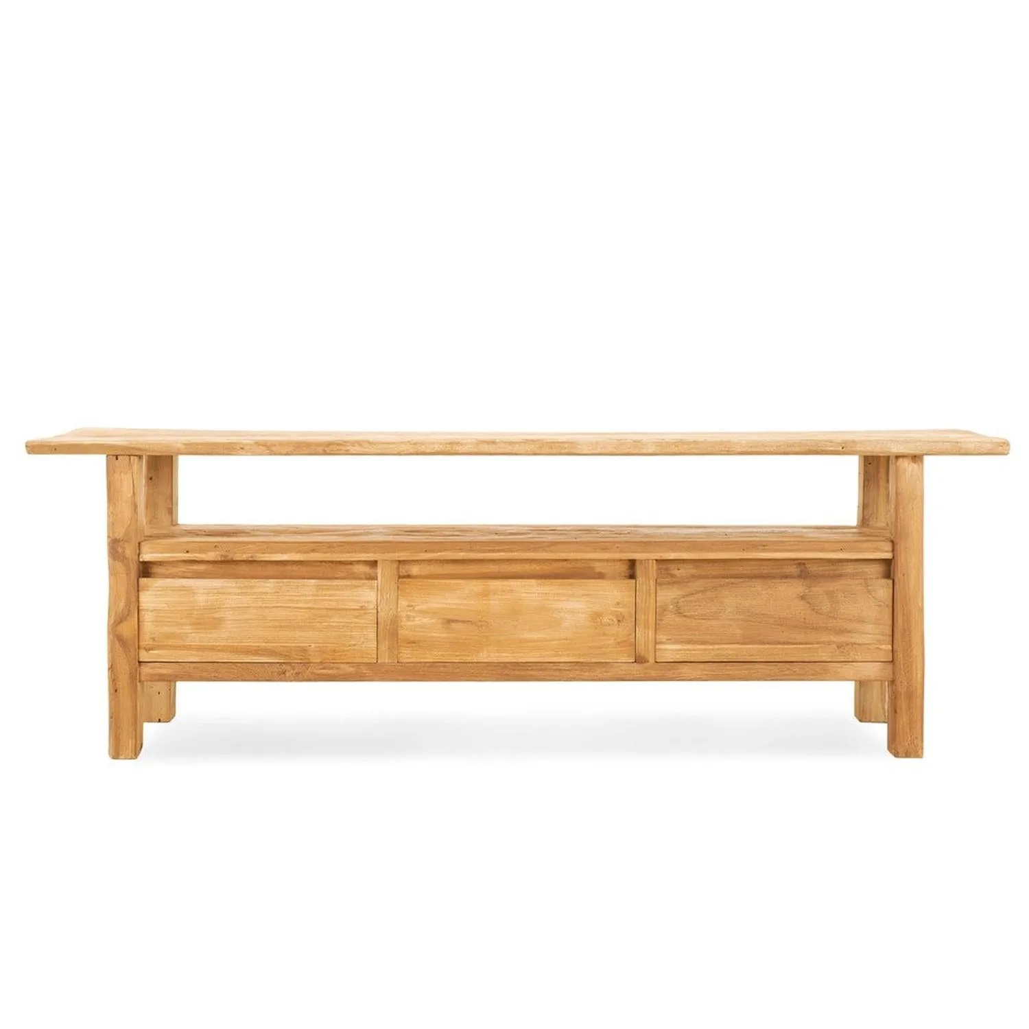 TV-Lowboard Blora 150cm aus Teakholz - Hellbraun