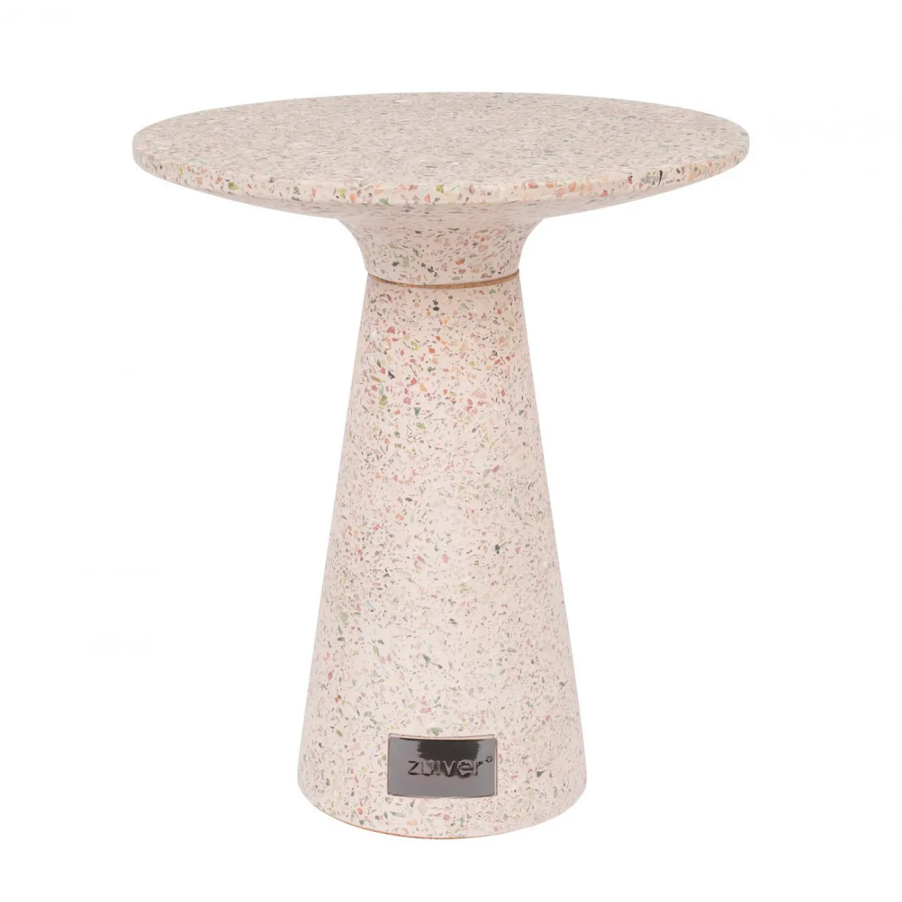 VICTORIA - Beistelltisch aus Terrazzo, rosa