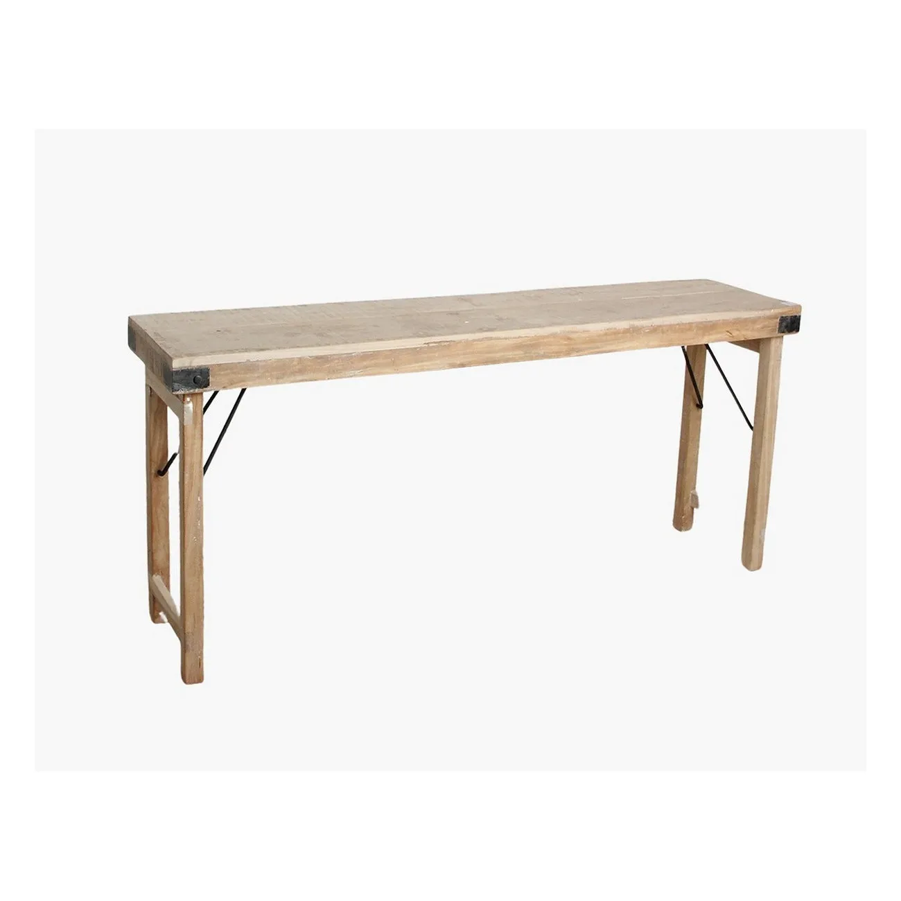 VINTAGE - Klappkonsole aus hellem Holz L170