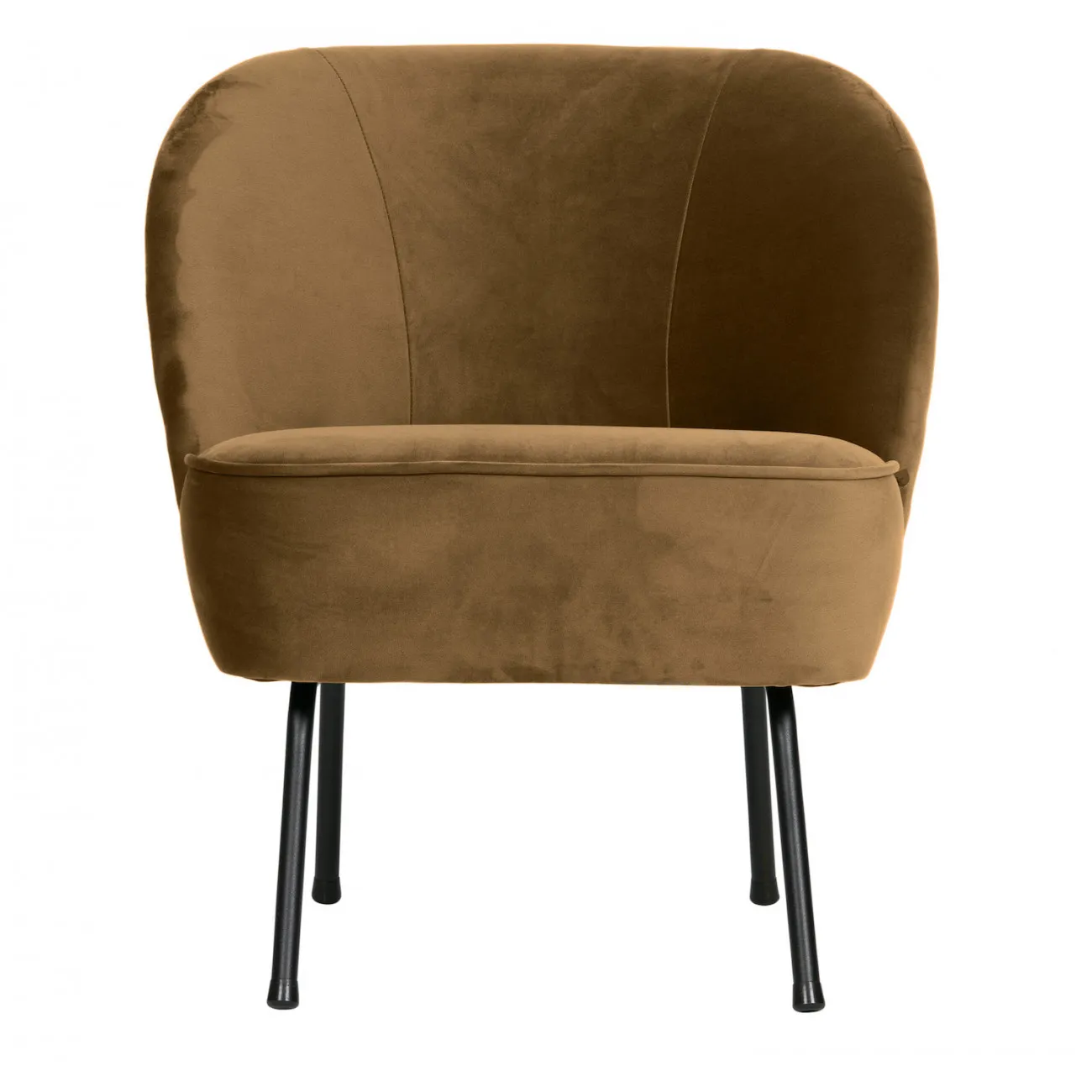 VOGUE - Sessel aus honigfarbenem Samt