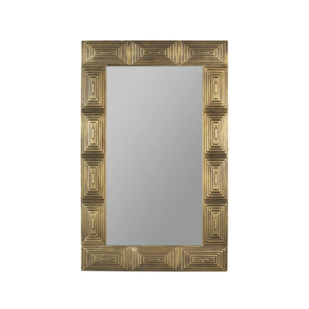 VOLAN - Spiegel aus Holzplatte Messing