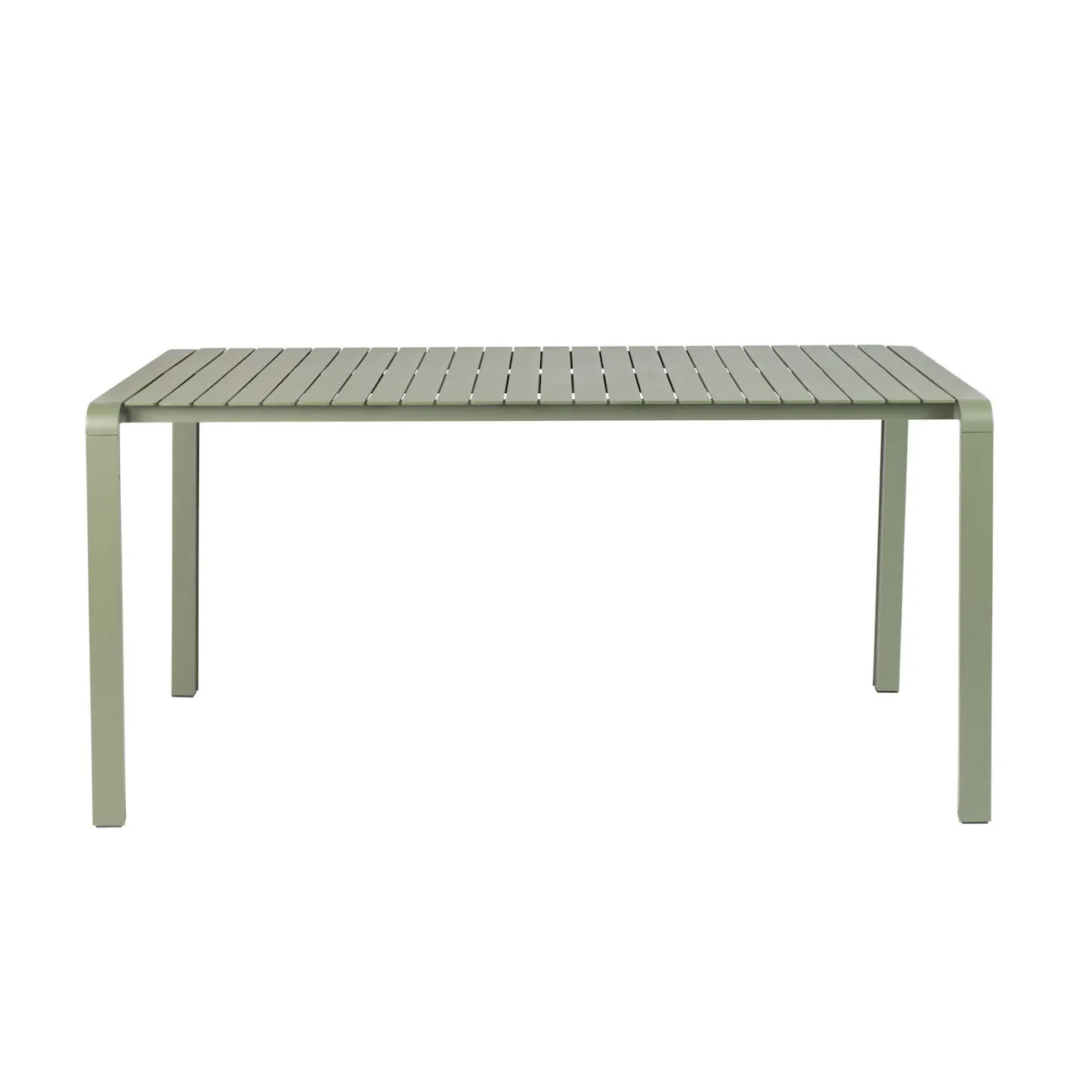 VONDEL  - Gartentisch aus Aluminium grün L168