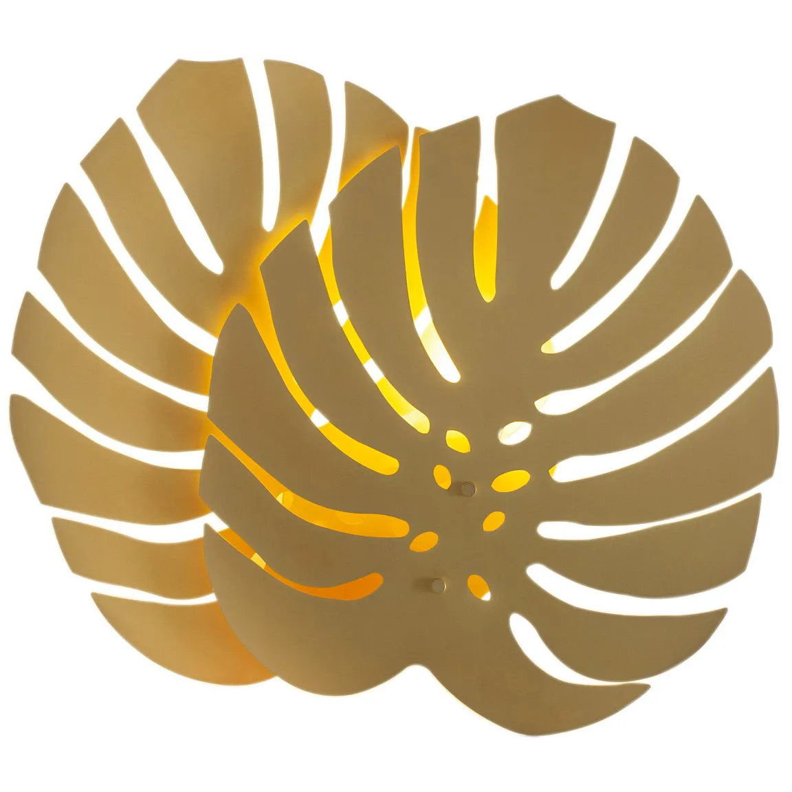 Wandlampe - dimmbar "Monstera" Messing