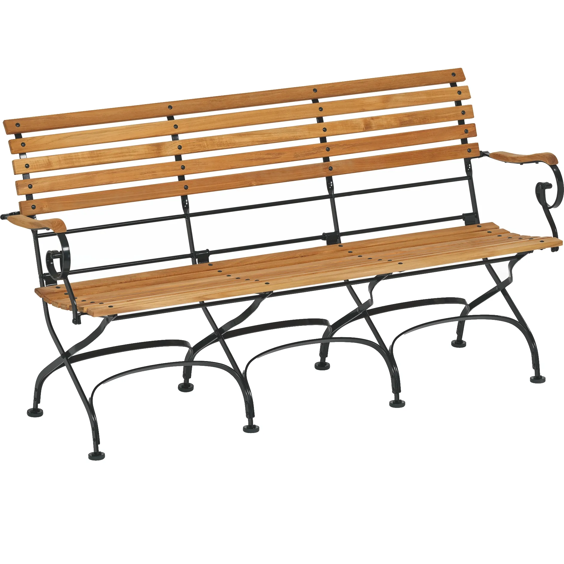 3-Sitzer Bank mit Armlehnen Classic von Weishäupl