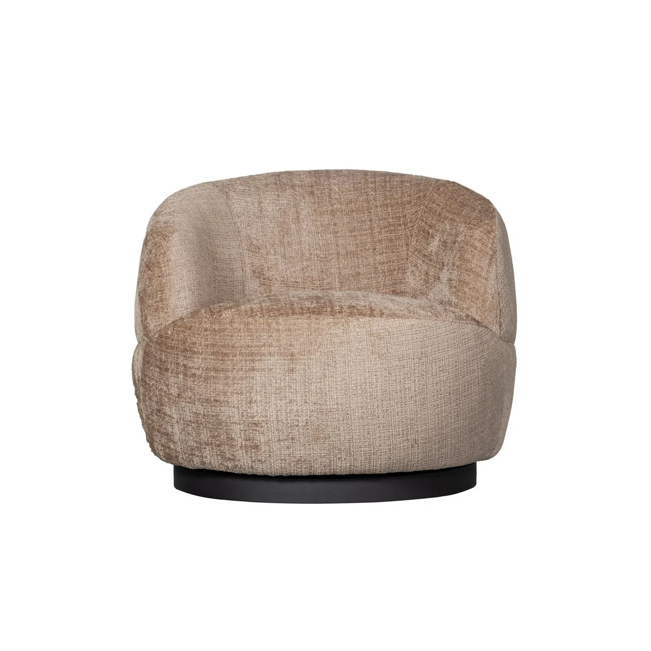 WOOLLY - Drehsessel aus beigem Stoff