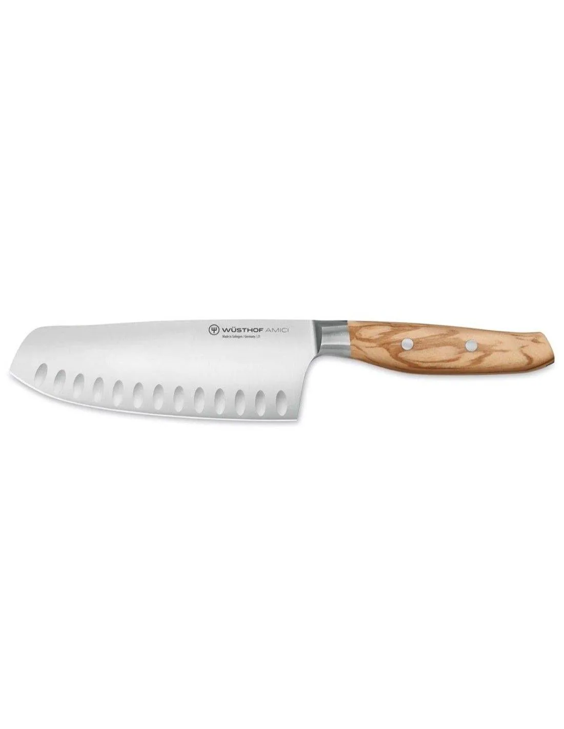 Wusthof Amici Santoku 17 cm mit Kullenschliff