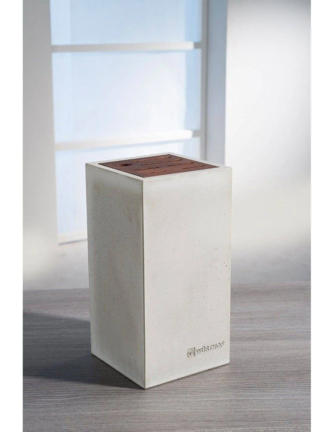 Wusthof Messerblock 7 Steckplätze Beton mit Thermobucheneinsatz