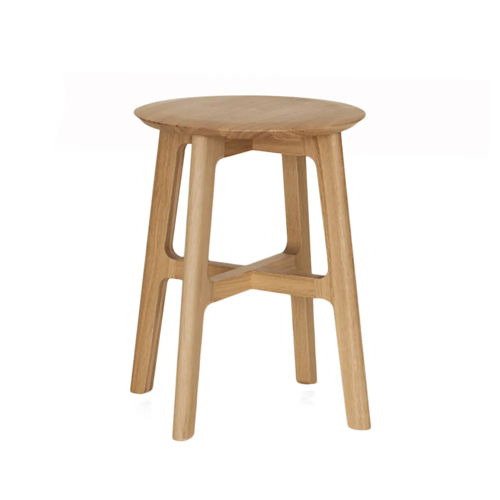 ZEITRAUM Hocker - rund "1.3 Stool" Massivholz