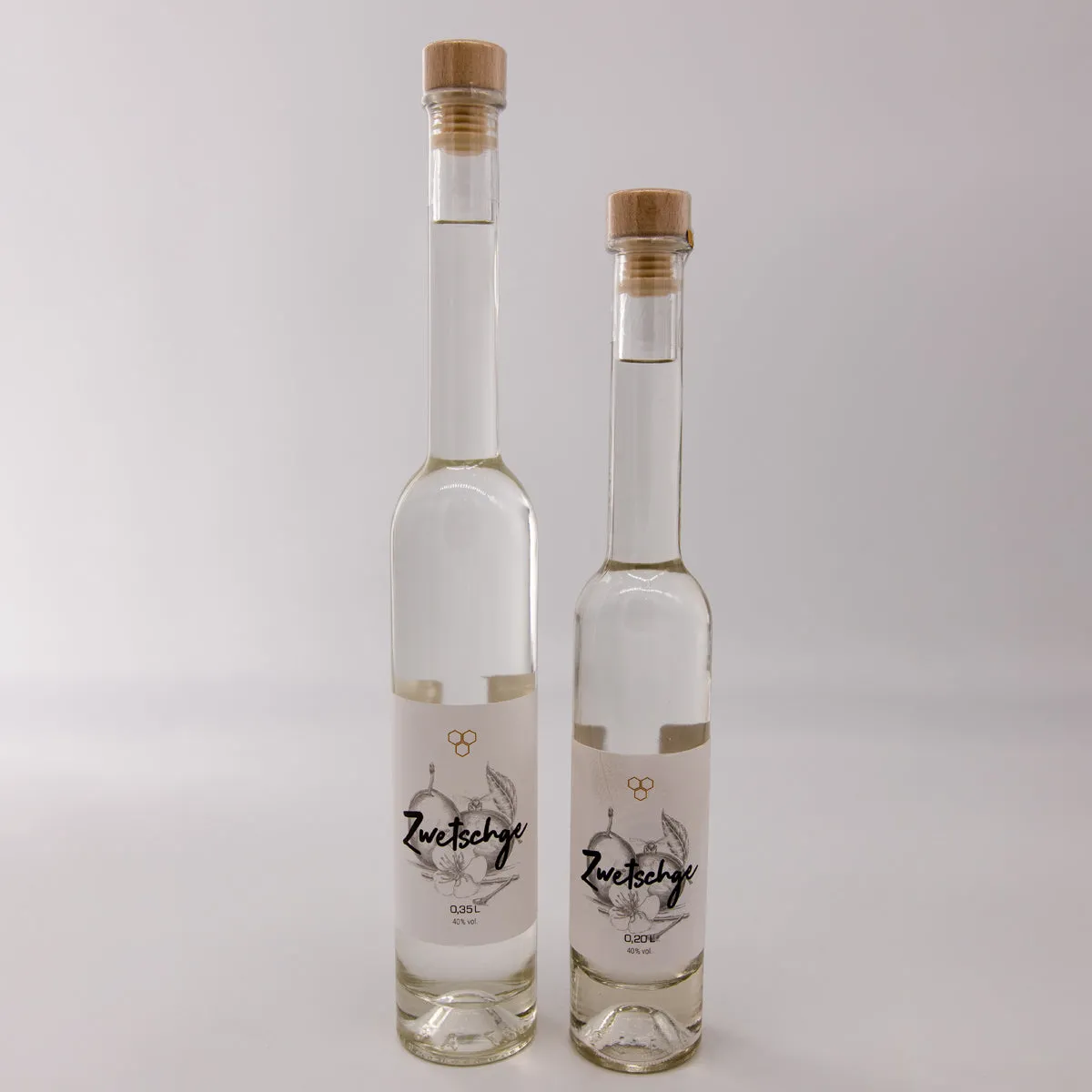 Zwetschgen Schnaps | 40%vol. Alkohol | reiner Edelbrand | in verschiedenen Größen | Made in Germany